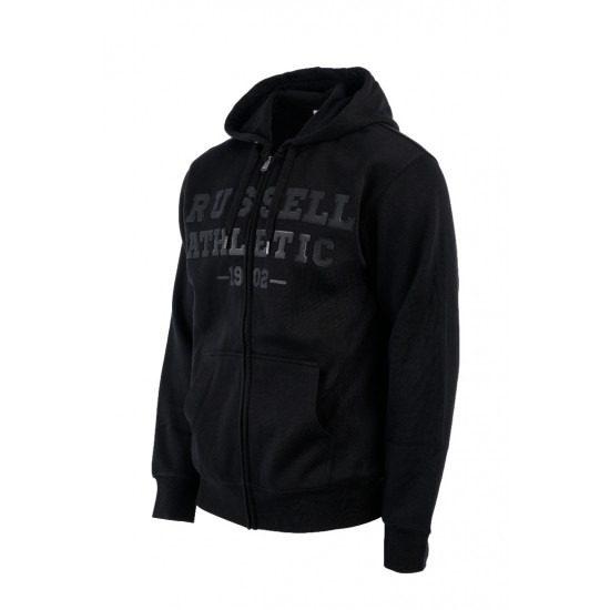 RUSSELL ZIP THROUGH HOODY A24-031-2 099 ΜΑΥΡΟ