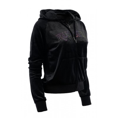 RUSSELL ZIP THROUGH HOODY A24-125-2 099 ΜΑΥΡΟ