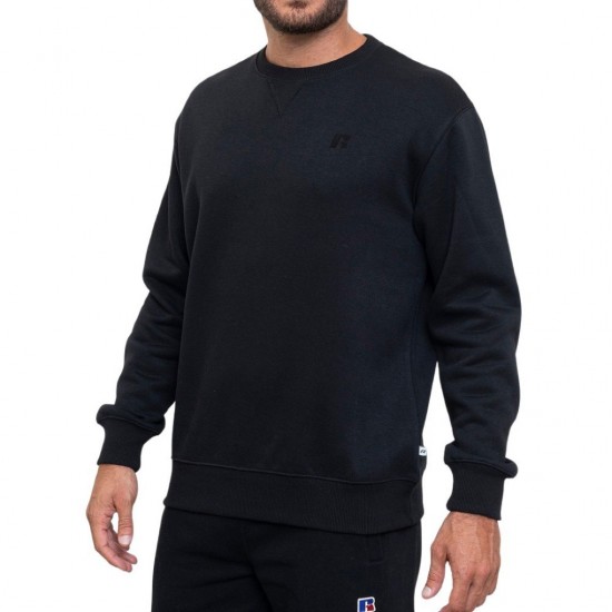 RUSSELL CREWNECK SWEATSHIRT A24-003-2 099 ΜΑΥΡΟ