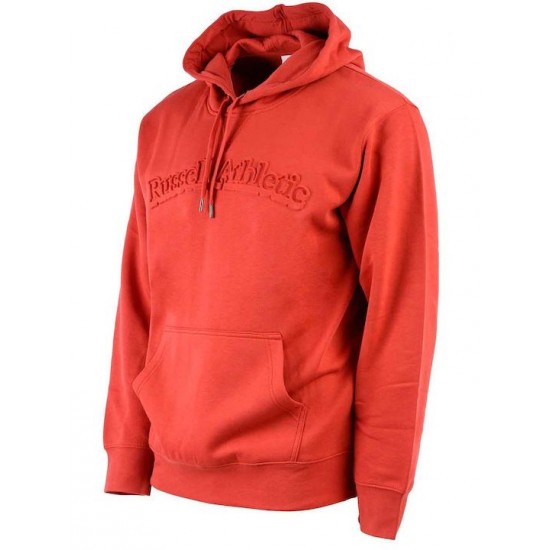 RUSSELL PULL OVER HOODY Α24-036-2 434 ΚΟΚΚΙΝΟ