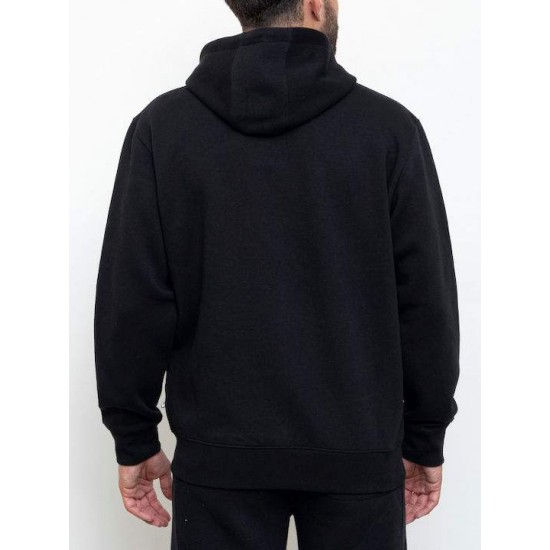 RUSSELL ZIP THROUGH HOODY A24-005-2 099 ΜΑΥΡΟ