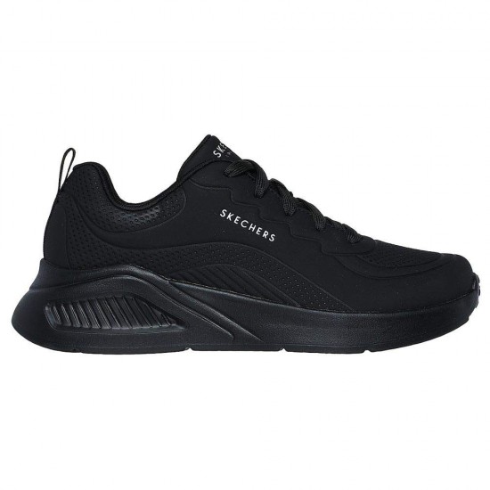 SKECHERS DEBOSS DURABUCK LACE UP 177288 BBK ΜΑΥΡΟ