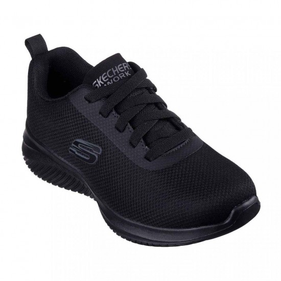 SKECHERS LACE-UP MESH ATHLETIC 108176 BLK ΜΑΥΡΟ