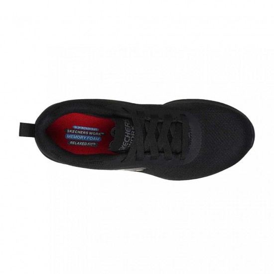 SKECHERS LACE-UP MESH ATHLETIC 108176 BLK ΜΑΥΡΟ