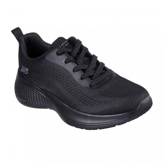 SKECHERS LACE UP ENGINEERED KNIT 117550 BBK ΜΑΥΡΟ