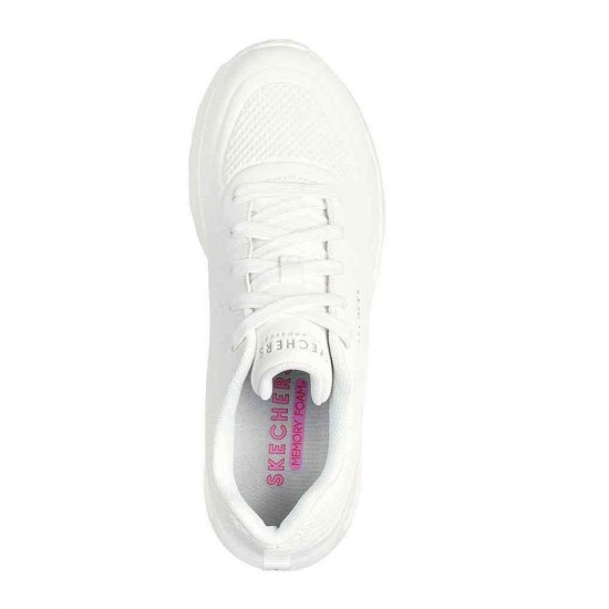 SKECHERS DEBOSS DURABUCK LACE UP 177288 WHT ΛΕΥΚΟ