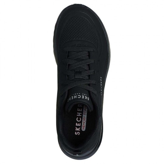 SKECHERS DEBOSS DURABUCK LACE UP 177288 BBK ΜΑΥΡΟ