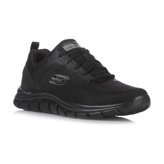 SKECHERS TRACK BROADER 232698 BBK ΜΑΥΡΟ