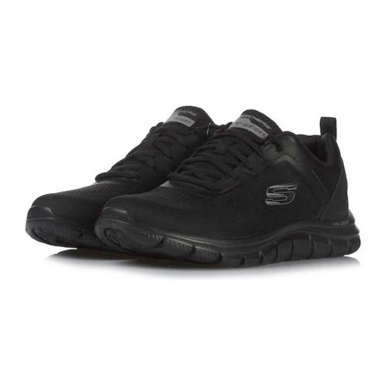 SKECHERS TRACK BROADER 232698 BBK ΜΑΥΡΟ