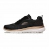 SKECHERS BOUNTIFUL 12606 BKRG ΜΑΥΡΟ ΧΡΥΣΟ