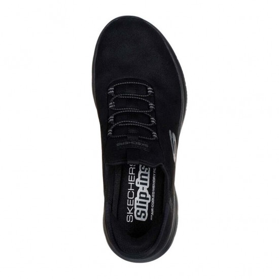 SKECHERS VEGAN DURALEATHER BUNGEE 150254 BBK ΜΑΥΡΟ