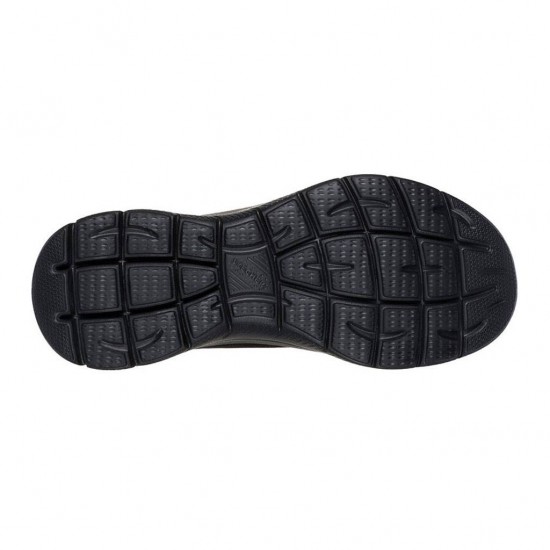 SKECHERS VEGAN DURALEATHER BUNGEE 150254 BBK ΜΑΥΡΟ