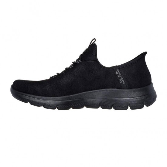 SKECHERS VEGAN DURALEATHER BUNGEE 150254 BBK ΜΑΥΡΟ