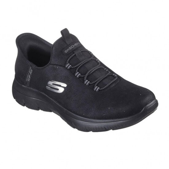 SKECHERS VEGAN DURALEATHER BUNGEE 150254 BBK ΜΑΥΡΟ