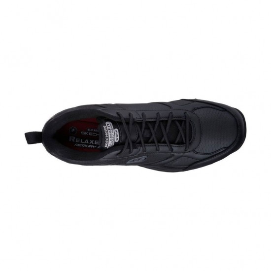 SKECHERS DIGHTON SR 77111 BLK ΜΑΥΡΟ