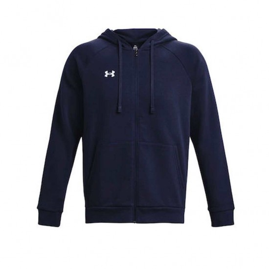 UNDER ARMOUR FLEECE FZ HOODIE 1379767 410 ΜΠΛΕ