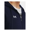 UNDER ARMOUR FLEECE FZ HOODIE 1379767 410 ΜΠΛΕ