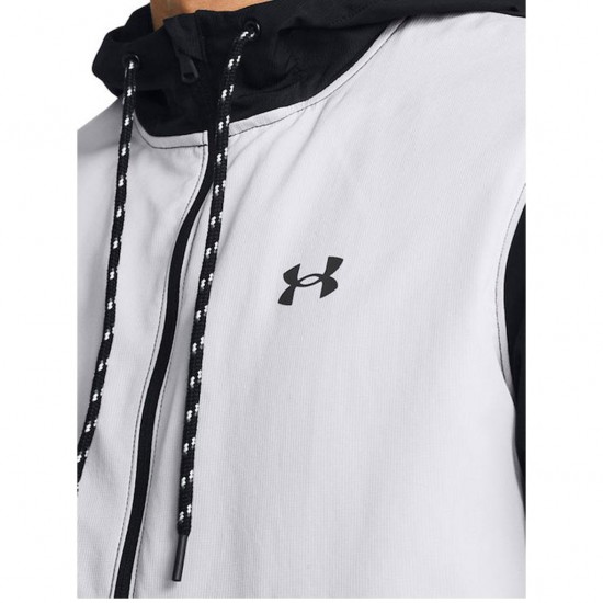 UNDER ARMOUR ICON LEGACY WINDBREAKER 1382575 001 ΜΑΥΡΟ ΓΚΡΙ