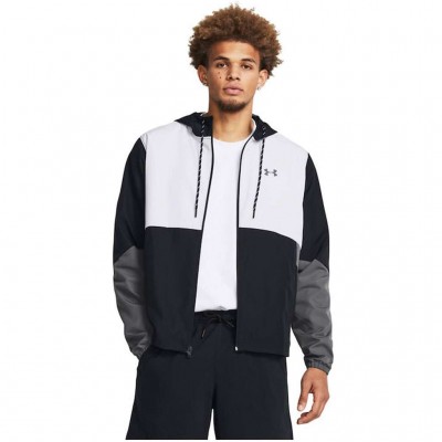 UNDER ARMOUR ICON LEGACY WINDBREAKER 1382575 001 ΜΑΥΡΟ ΓΚΡΙ