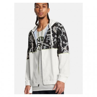 UNDER ARMOUR ZONE WOVEN PRINTED JACKET 1387573 114 ΜΠΕΖ