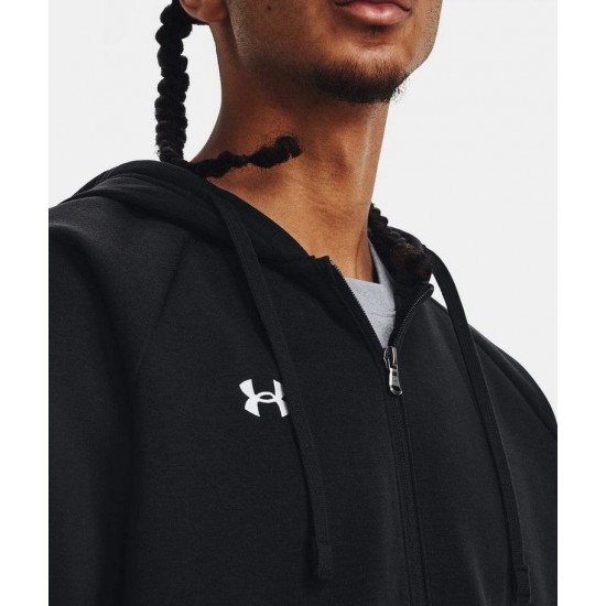 UNDER ARMOUR FLEECE FZ HOODIE 1379767 001 ΜΑΥΡΟ 