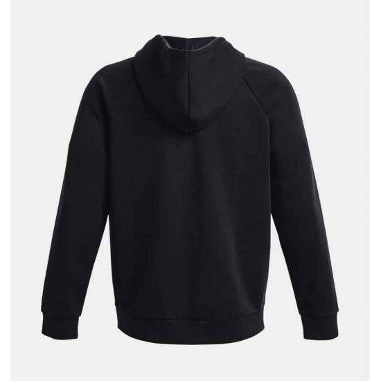 UNDER ARMOUR FLEECE FZ HOODIE 1379767 001 ΜΑΥΡΟ 