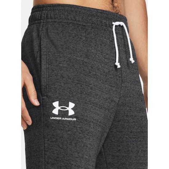 UNDER ARMOUR RIVAL TERRY JOGGER 1380843 025 ΓΚΡΙ 