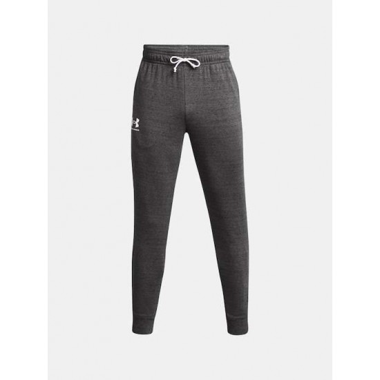 UNDER ARMOUR RIVAL TERRY JOGGER 1380843 025 ΓΚΡΙ 