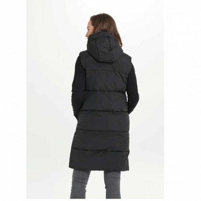 WEATHER REPORT CHIEF W LONG PUFFER VEST WR213558 1001 ΜΑΥΡΟ