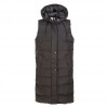 WEATHER REPORT CHIEF W LONG PUFFER VEST WR213558 1001 ΜΑΥΡΟ